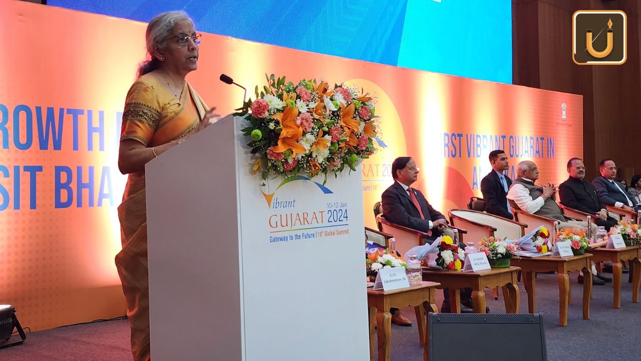 Usthadian Academy / India Aims To Reach $5 Trillion Economy By FY28, $30 Trillion By 2047: Finance Minister At Vibrant Gujarat Global Summit